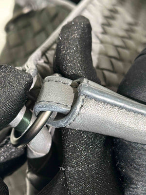 Bottega Veneta Grey Nappa Intrecciato Large Parachute Bag