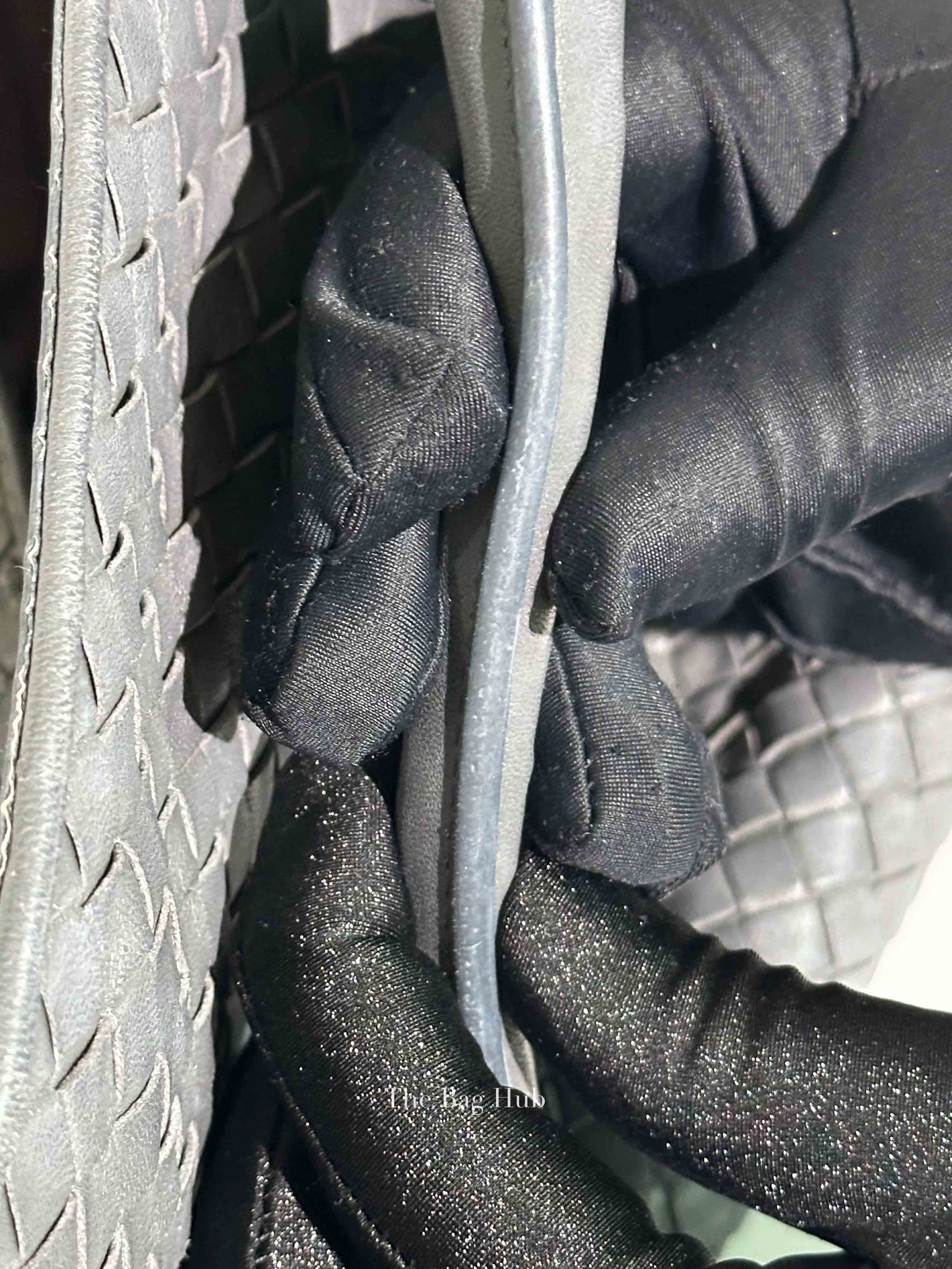 Bottega Veneta Grey Nappa Intrecciato Large Parachute Bag