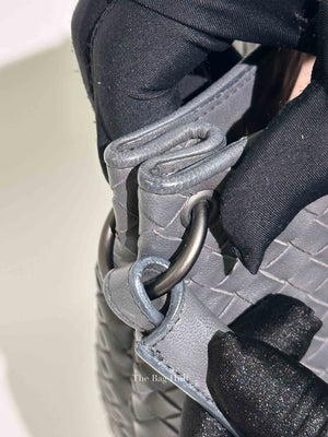 Bottega Veneta Grey Nappa Intrecciato Large Parachute Bag