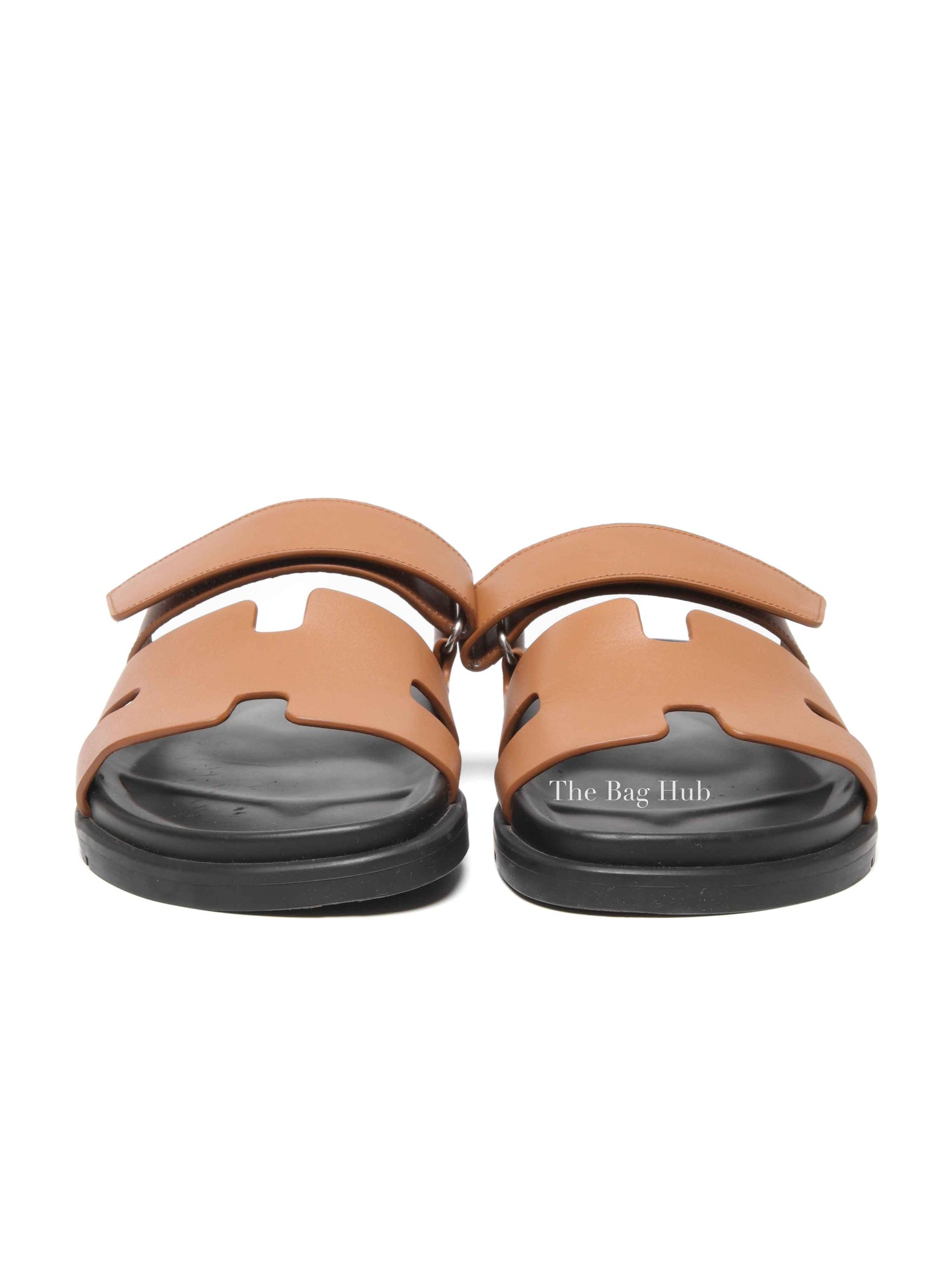 Hermes Naturel Calfskin Chypre Sandals Size 40
