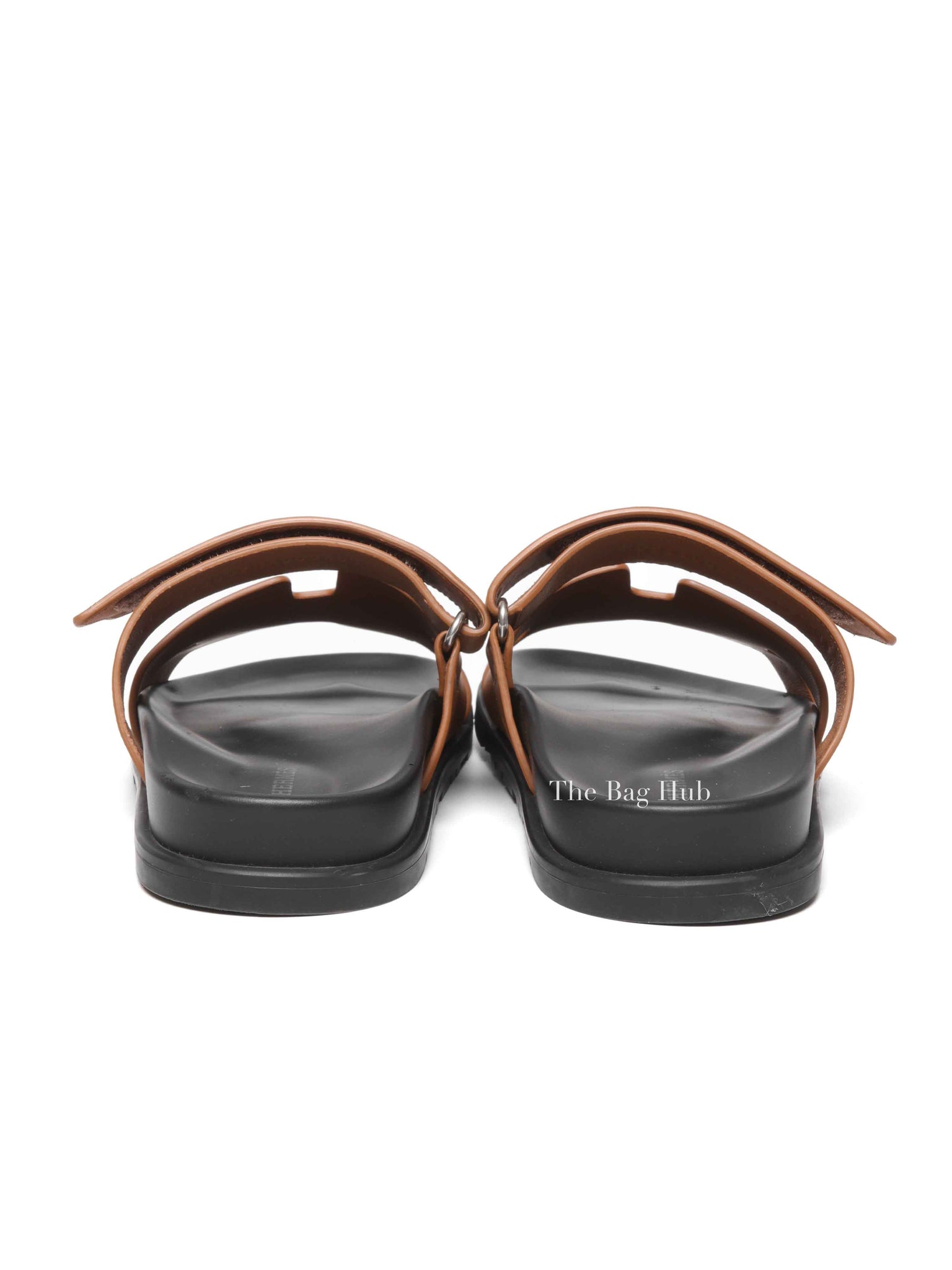 Hermes Naturel Calfskin Chypre Sandals Size 40