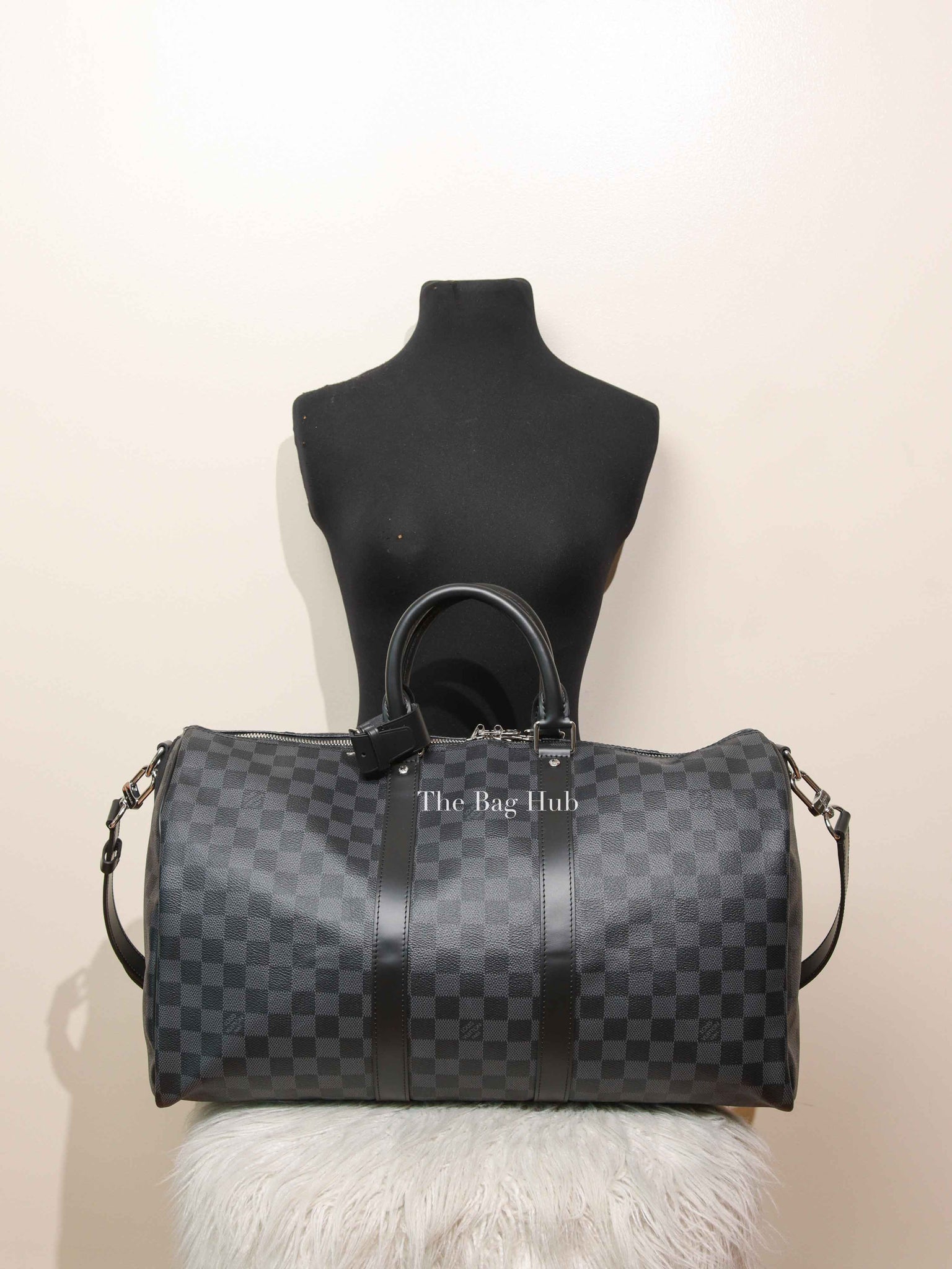 Louis Vuitton Damier Graphite Canvas Keepall 45 Bag