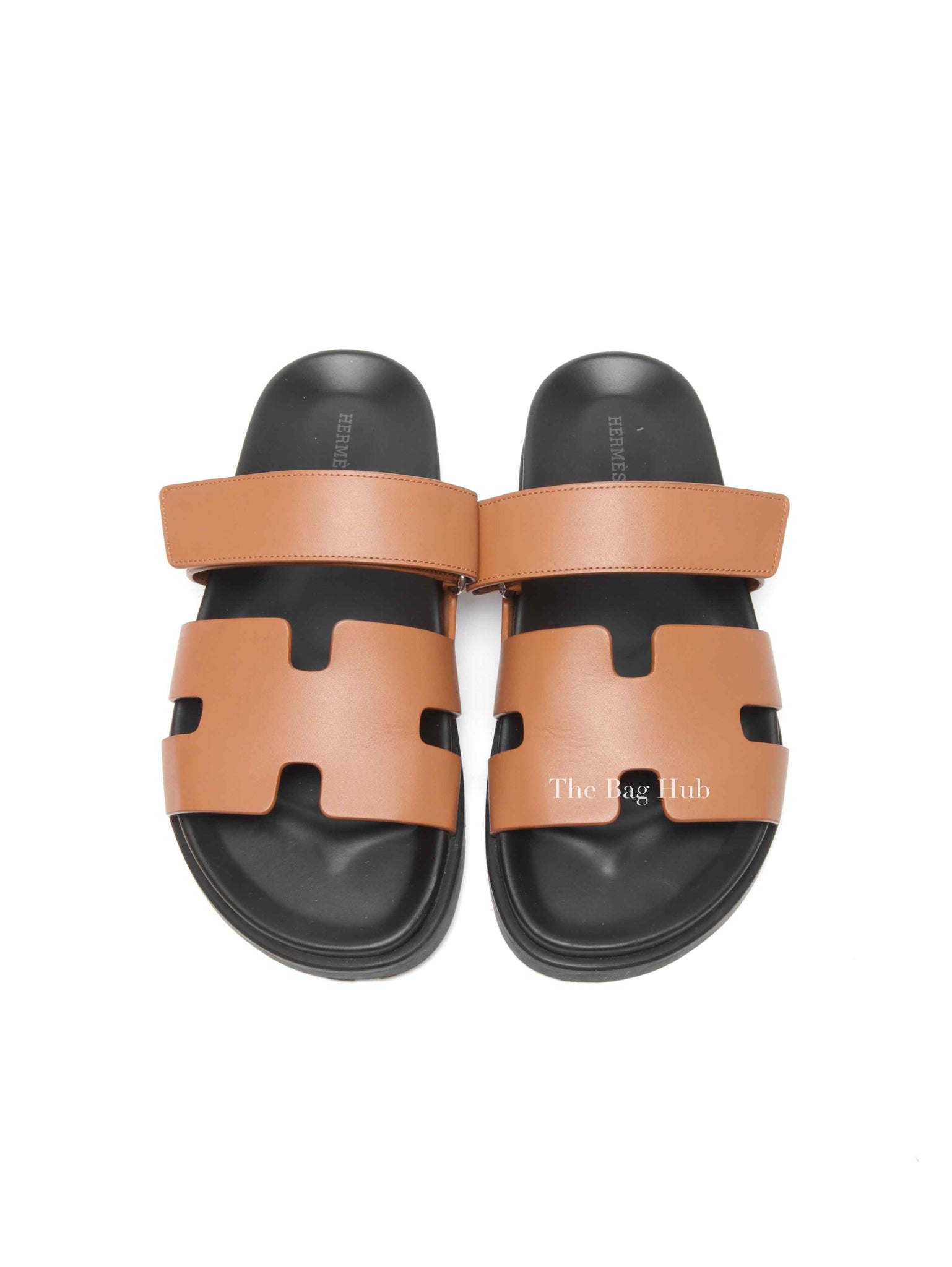 Hermes Naturel Calfskin Chypre Sandals Size 40