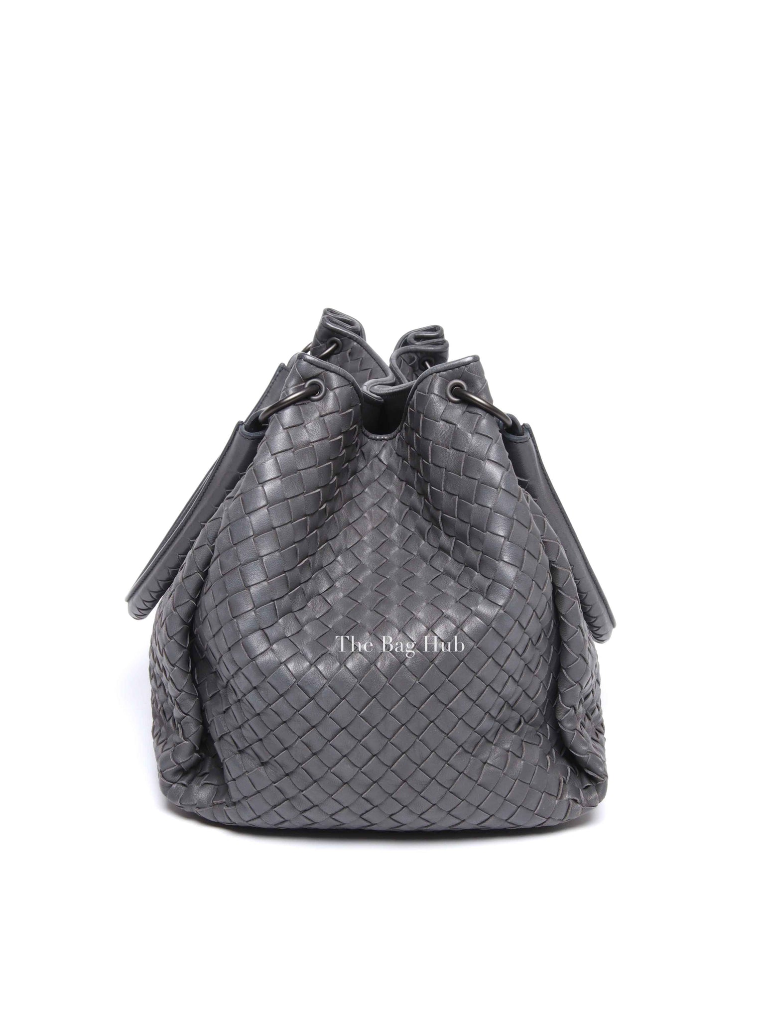 Bottega Veneta Grey Nappa Intrecciato Large Parachute Bag