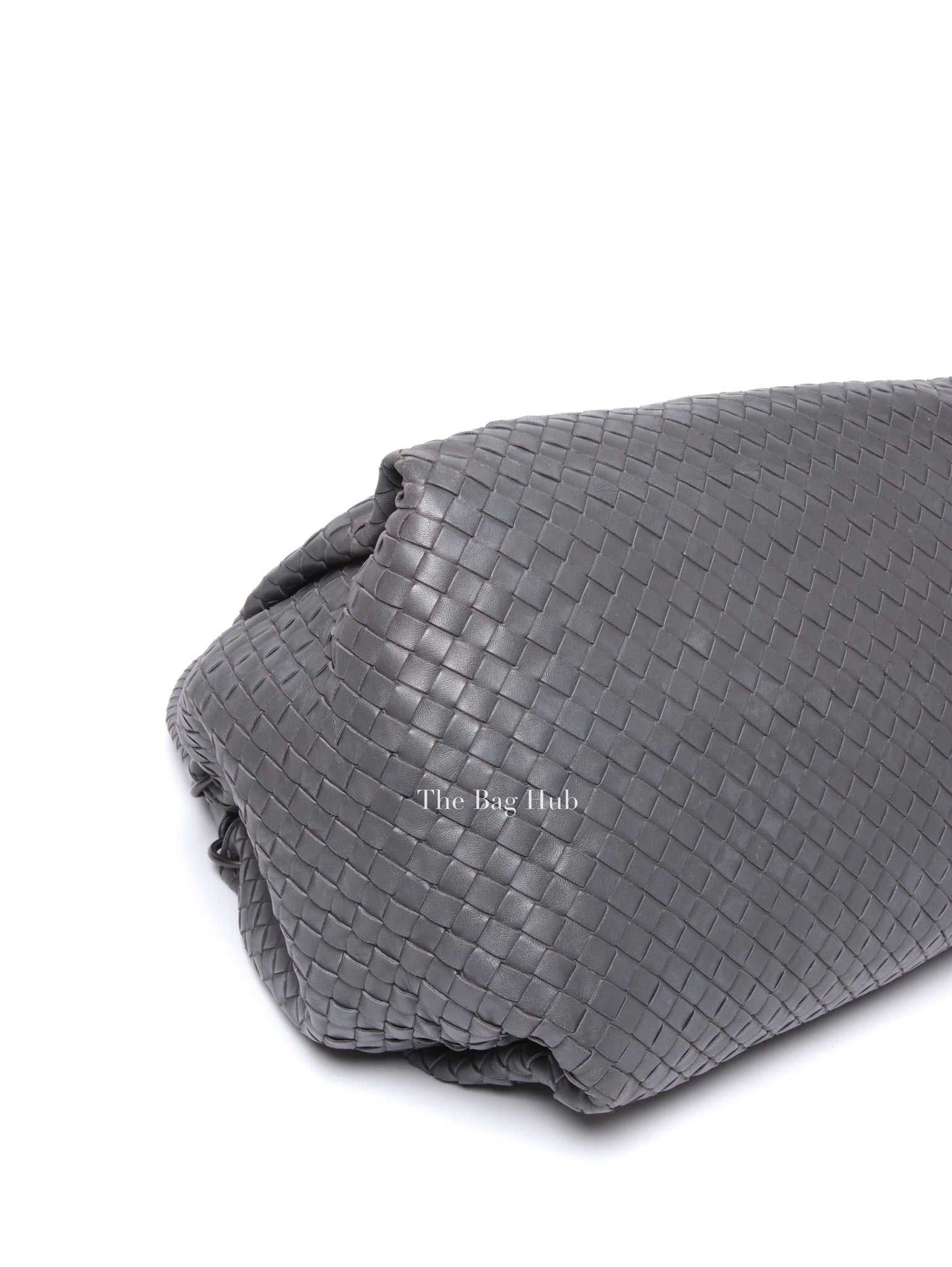 Bottega Veneta Grey Nappa Intrecciato Large Parachute Bag