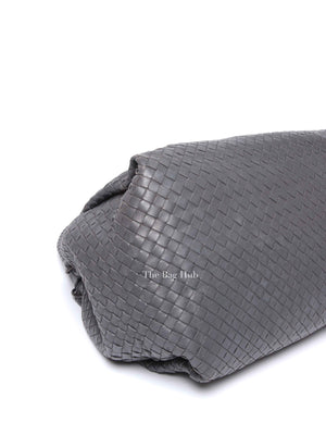 Bottega Veneta Grey Nappa Intrecciato Large Parachute Bag