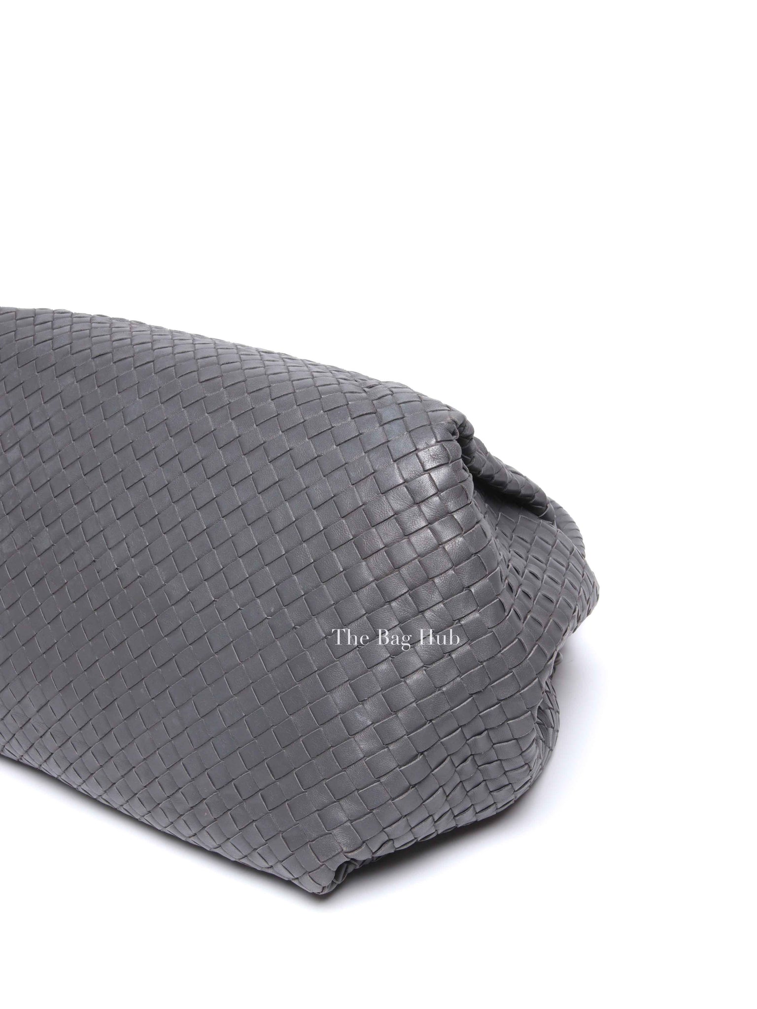 Bottega Veneta Grey Nappa Intrecciato Large Parachute Bag