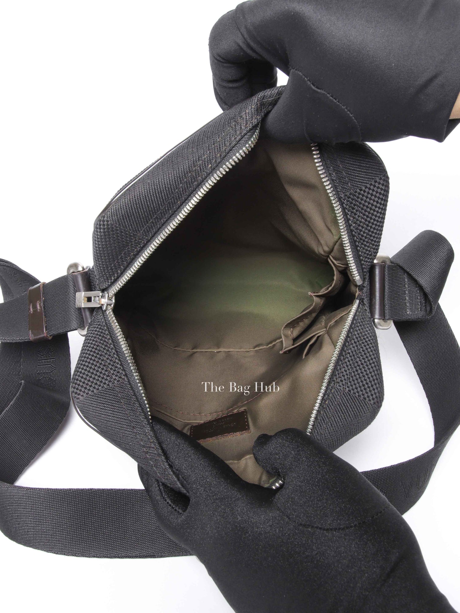 Louis Vuitton Black Damier Canvas Geant Citadin Messenger Bag