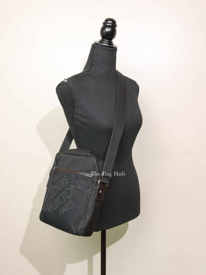 Louis Vuitton Black Damier Canvas Geant Citadin Messenger Bag