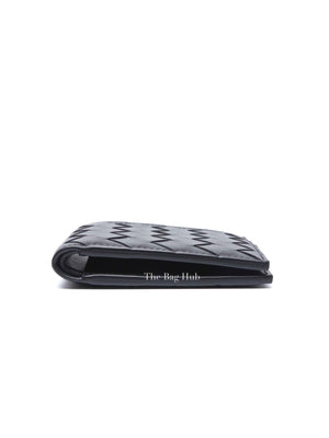 Bottega Veneta Black Calfskin Intrecciato Bi-Fold Wallet