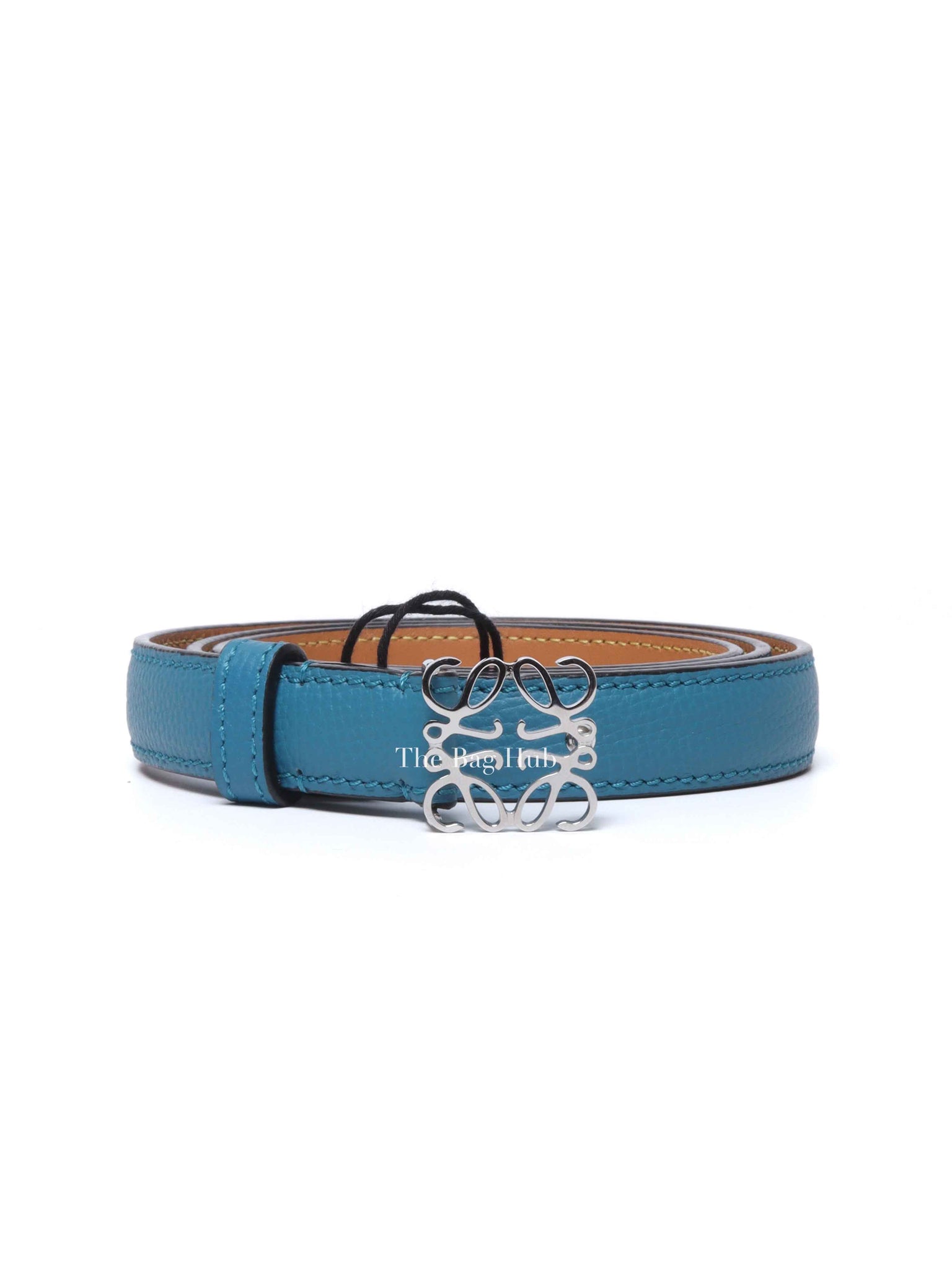 Loewe Blue/Brown Leather Reversible Belt 85/34