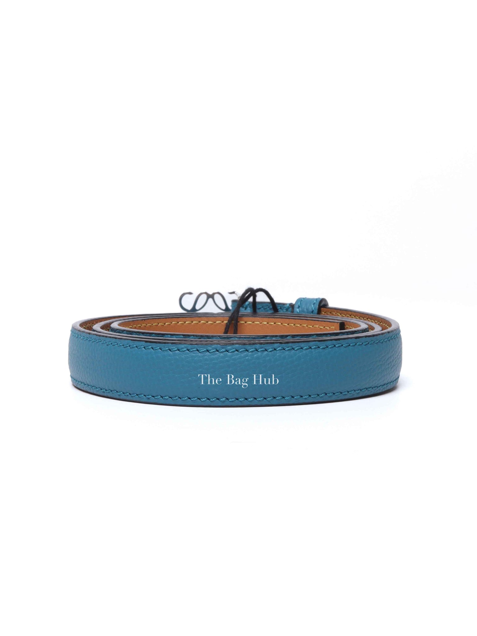 Loewe Blue/Brown Leather Reversible Belt 85/34