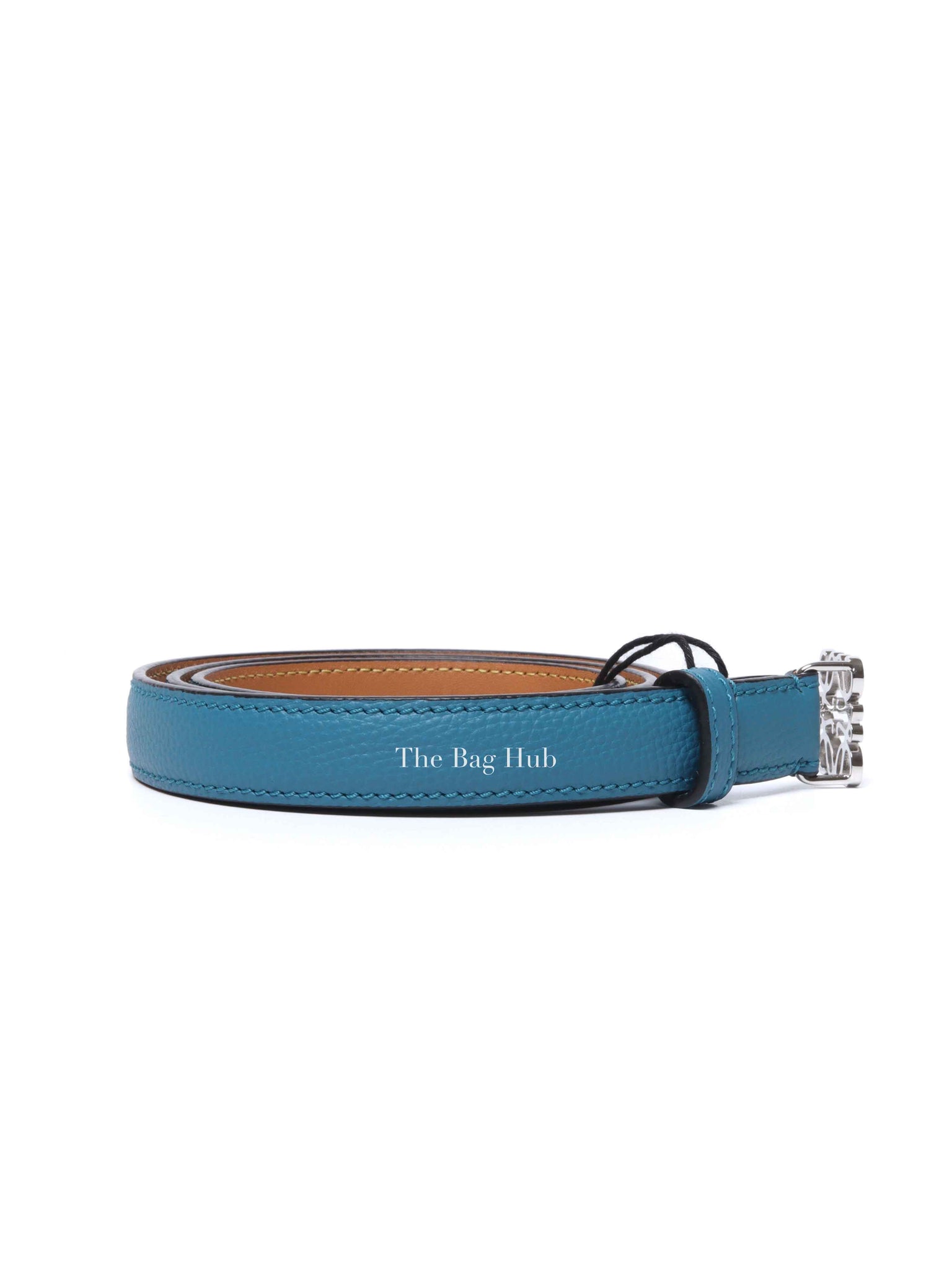 Loewe Blue/Brown Leather Reversible Belt 85/34