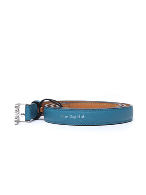 Loewe Blue/Brown Leather Reversible Belt 85/34