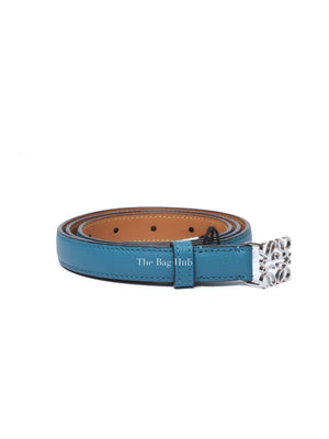 Loewe Blue/Brown Leather Reversible Belt 85/34