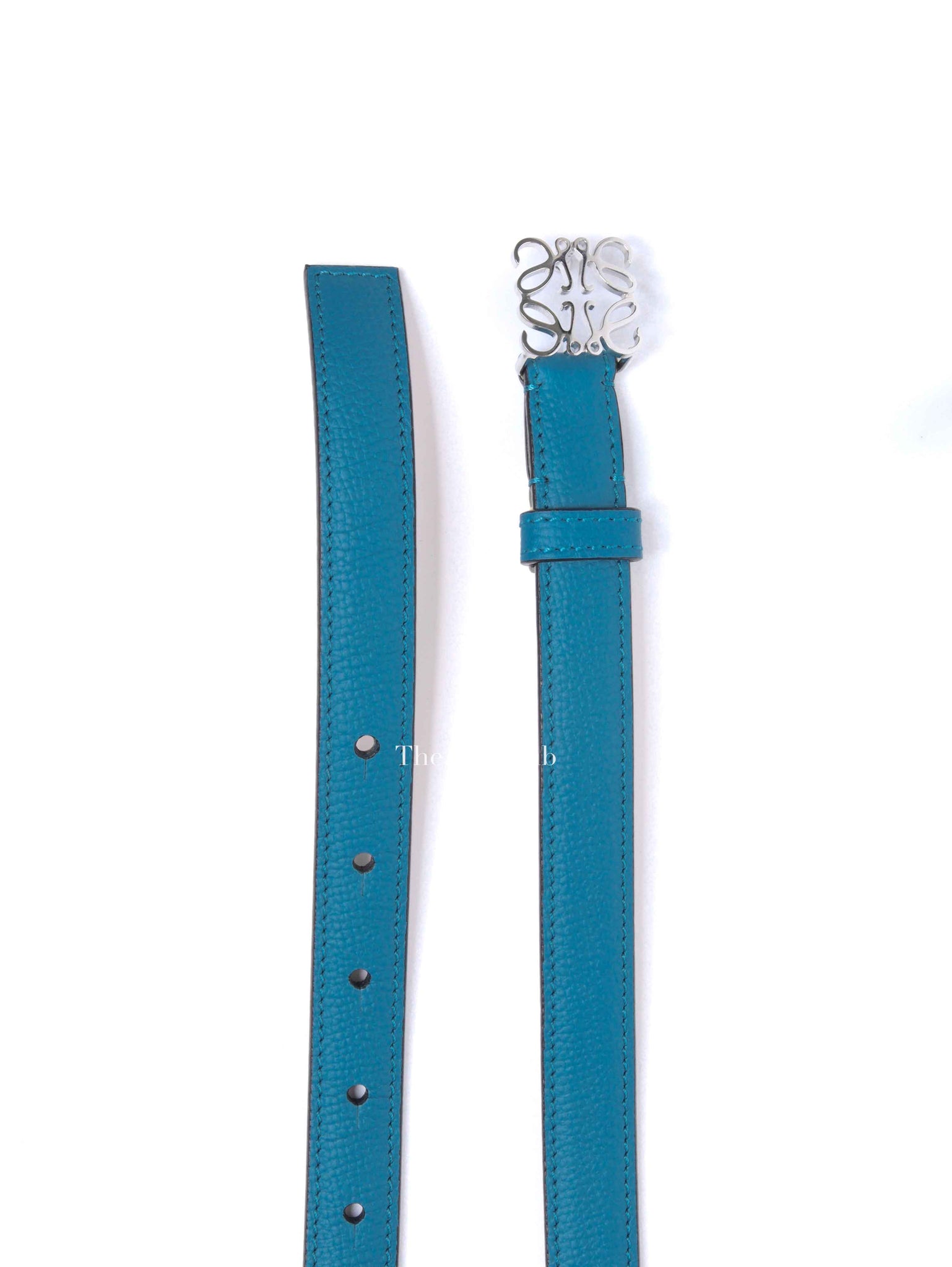 Loewe Blue/Brown Leather Reversible Belt 85/34