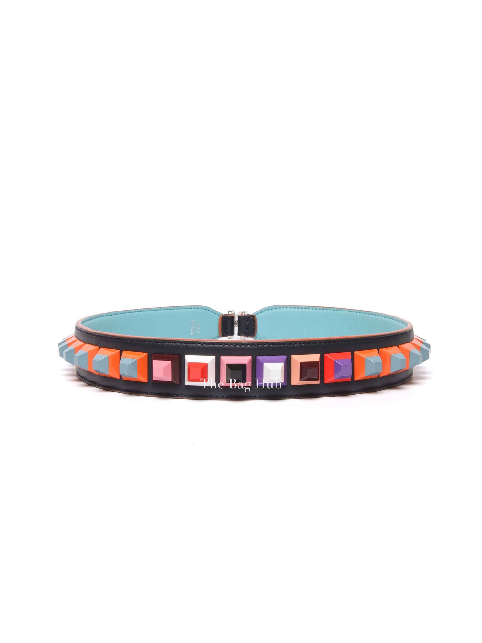 Fendi Multicolor Leather Studded Bag Strap