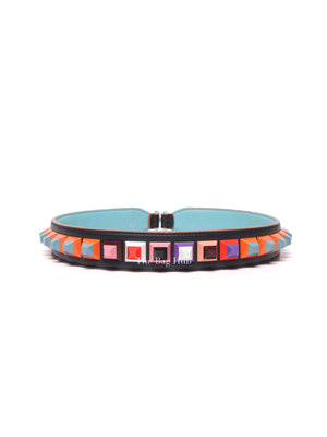 Fendi Multicolor Leather Studded Bag Strap