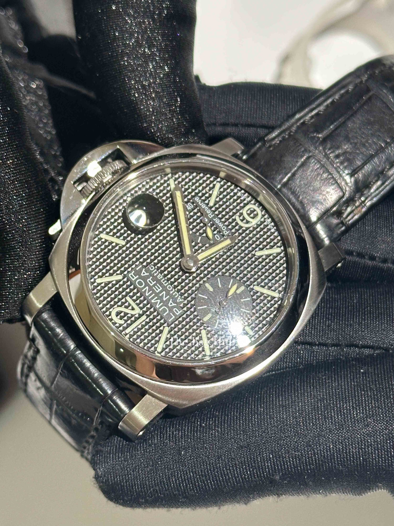 Officine Panerai Stainless Steel Luminor Power Reserve Automatic Watch