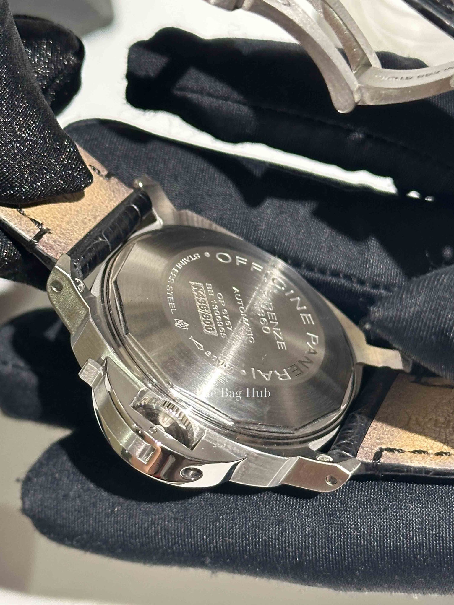 Officine Panerai Stainless Steel Luminor Power Reserve Automatic Watch