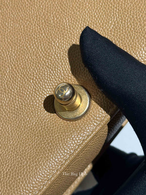 Chanel Dark Beige Caviar Le Boy Small Bag GHW