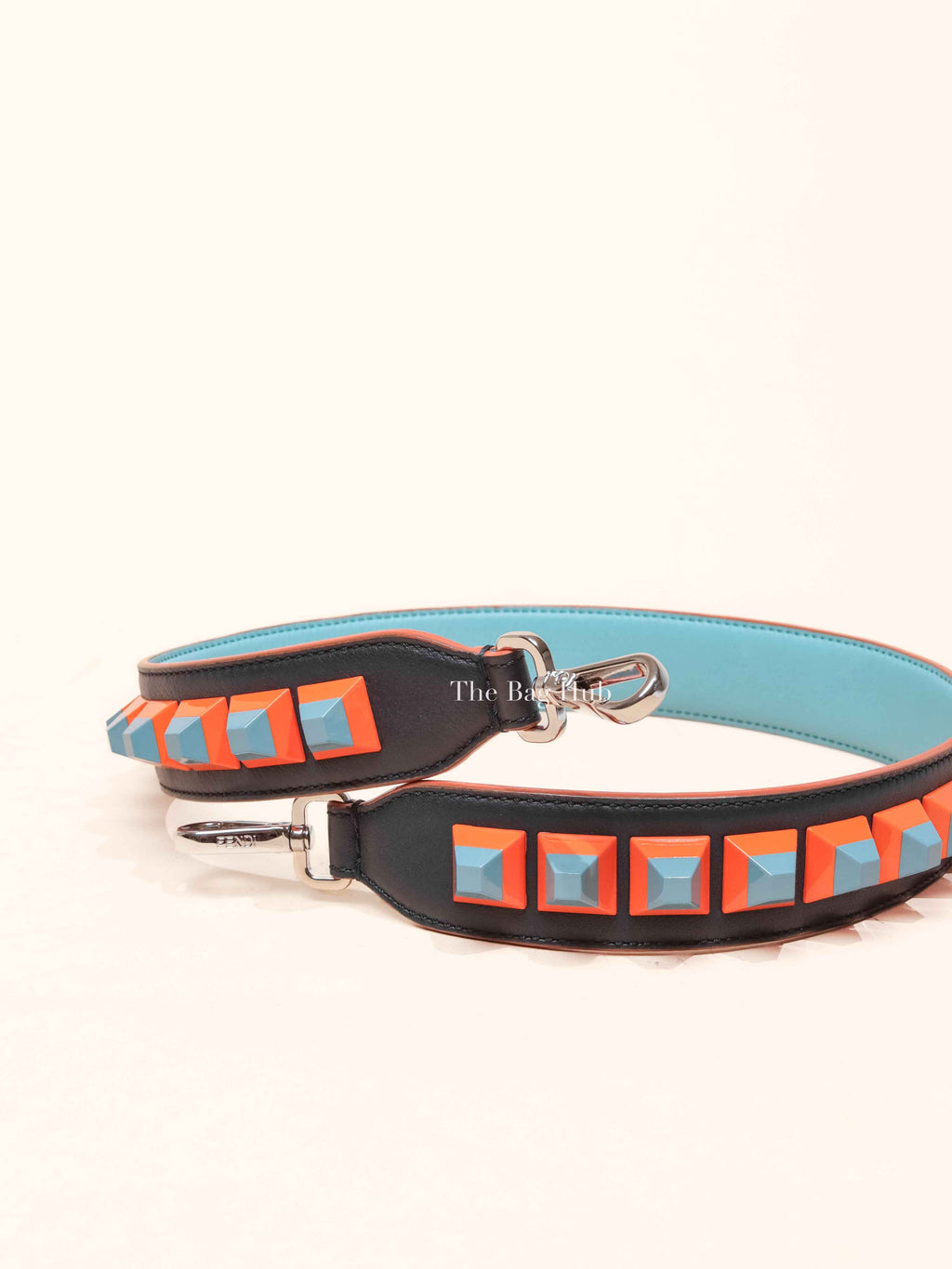Fendi Multicolor Leather Studded Bag Strap
