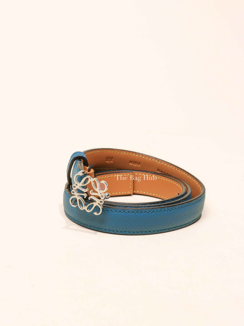 Loewe Blue/Brown Leather Reversible Belt 85/34