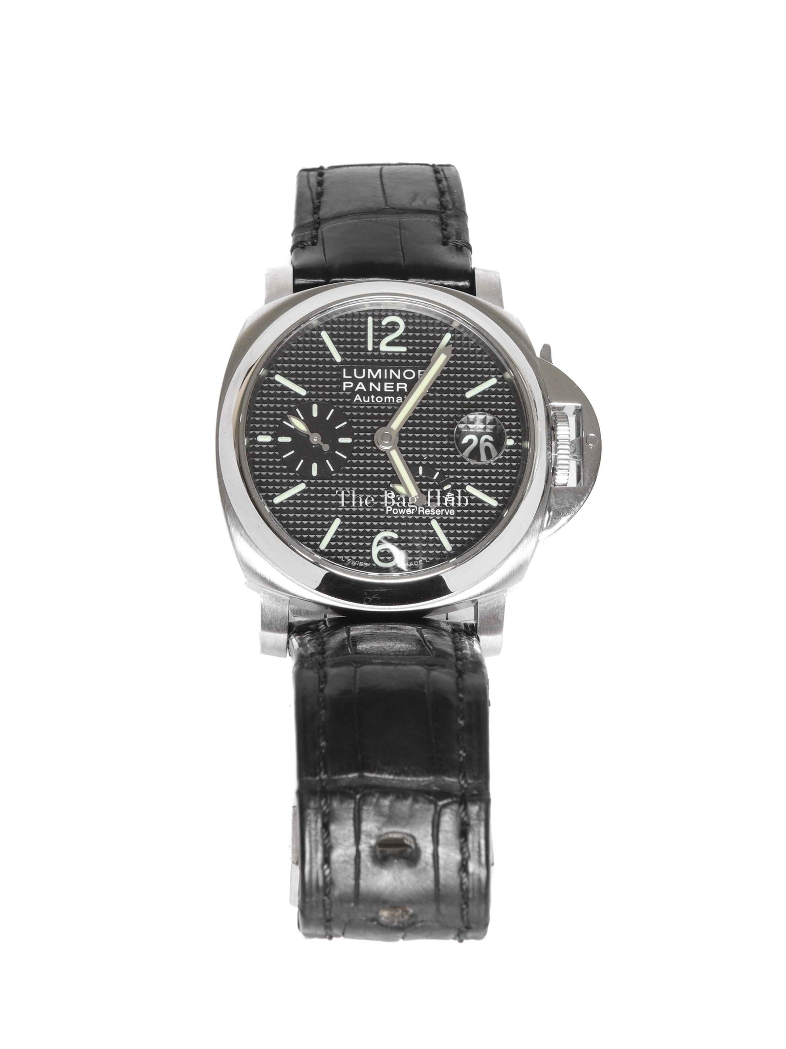 Officine Panerai Stainless Steel Luminor Power Reserve Automatic Watch