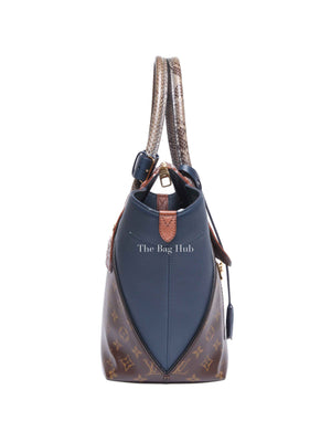 Louis Vuitton Ostrich and Python Monogram Leather Canvas Limited Edition Majestueux MM Bag