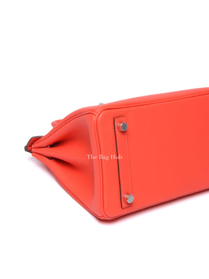 Hermes Rose Jaipur Swift Leather Birkin 25 PHW