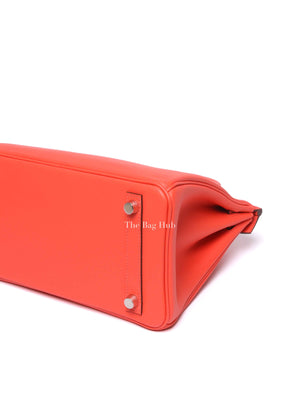 Hermes Rose Jaipur Swift Leather Birkin 25 PHW