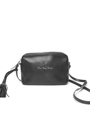 Saint Laurent Black Leather Lou Camera Crossbody Bag