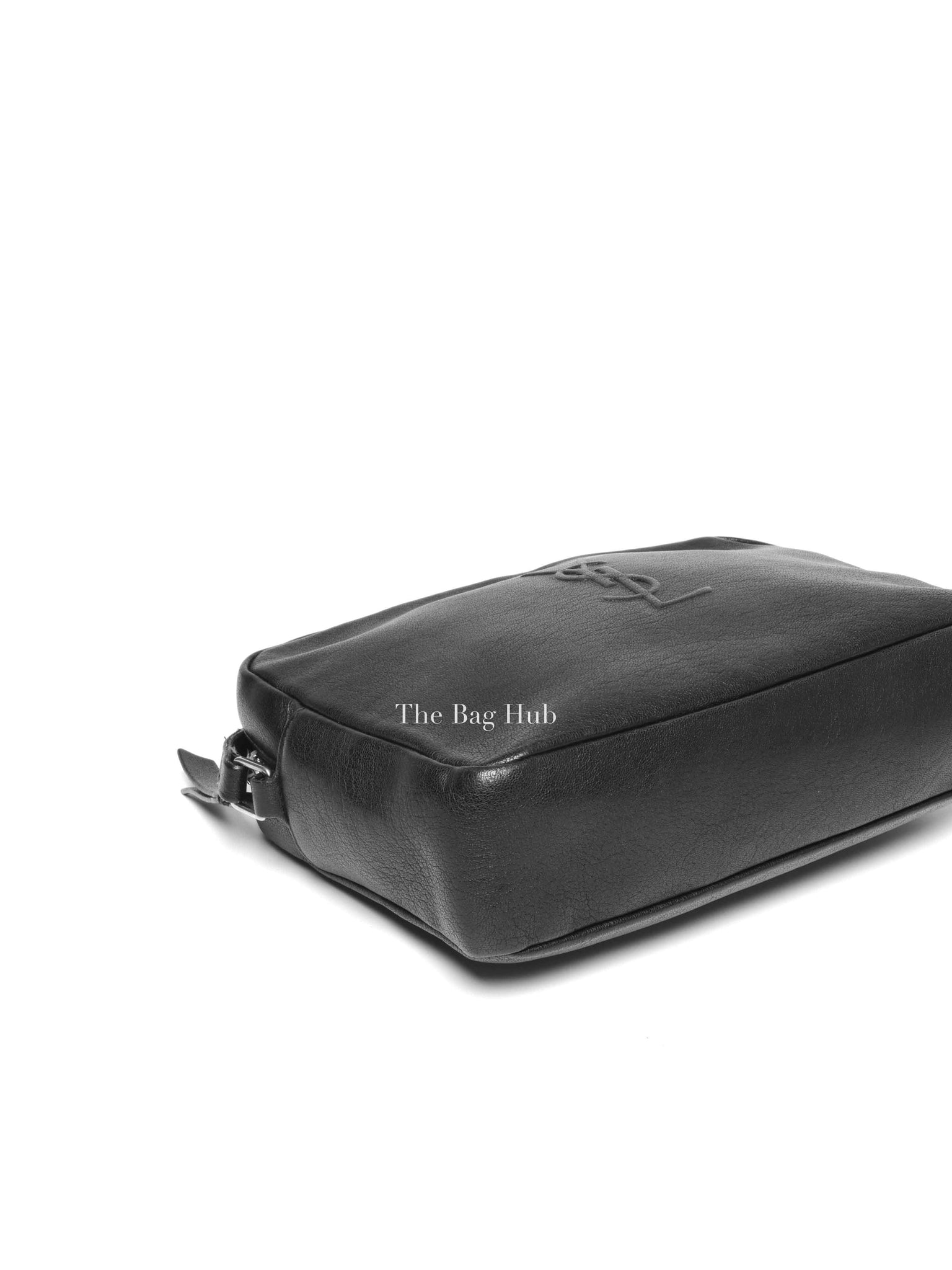Saint Laurent Black Leather Lou Camera Crossbody Bag