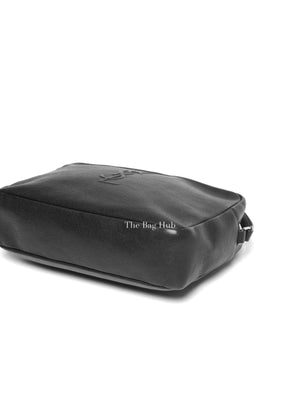 Saint Laurent Black Leather Lou Camera Crossbody Bag