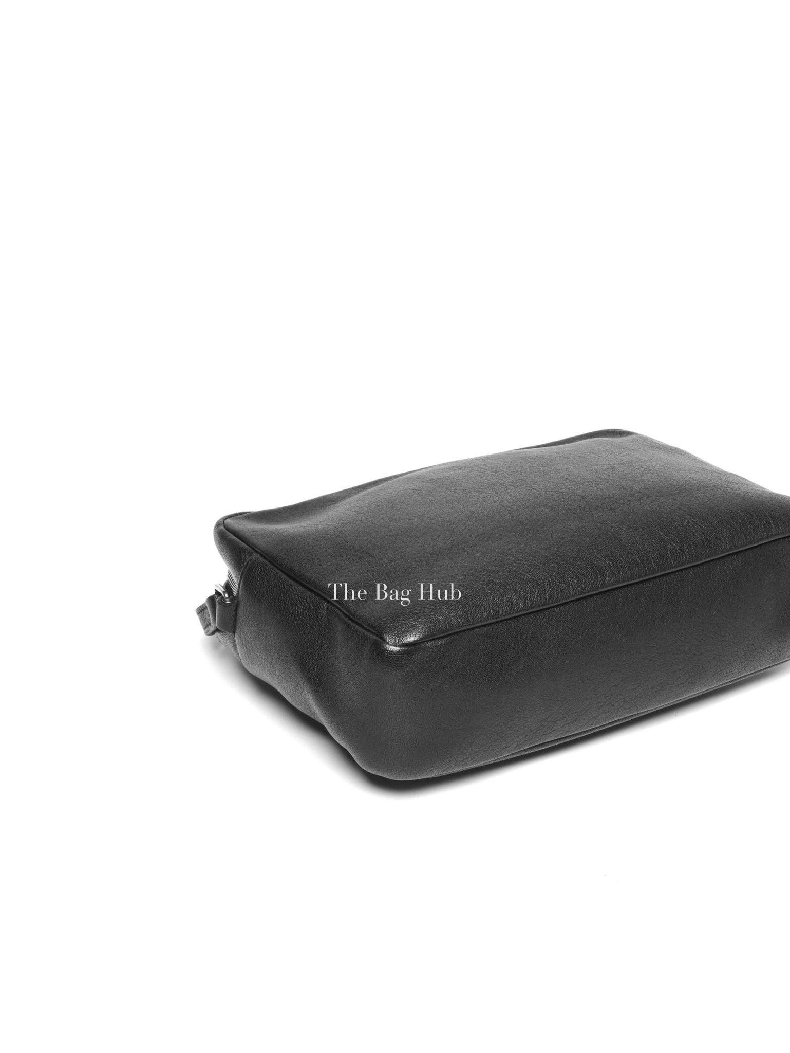 Saint Laurent Black Leather Lou Camera Crossbody Bag