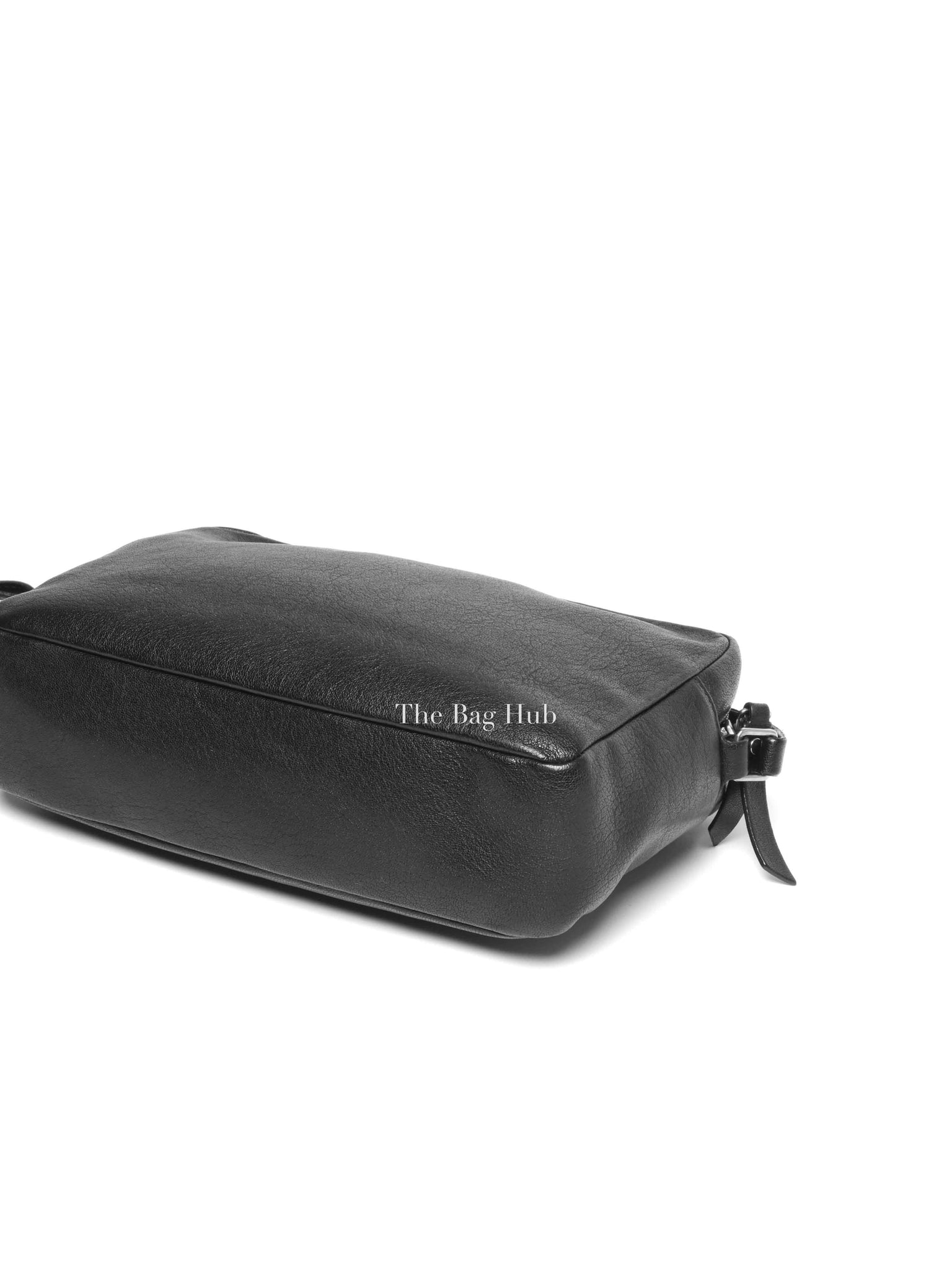 Saint Laurent Black Leather Lou Camera Crossbody Bag