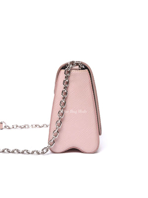 Louis Vuitton Rose Ballerine Epi Leather Twist MM Bag SHW