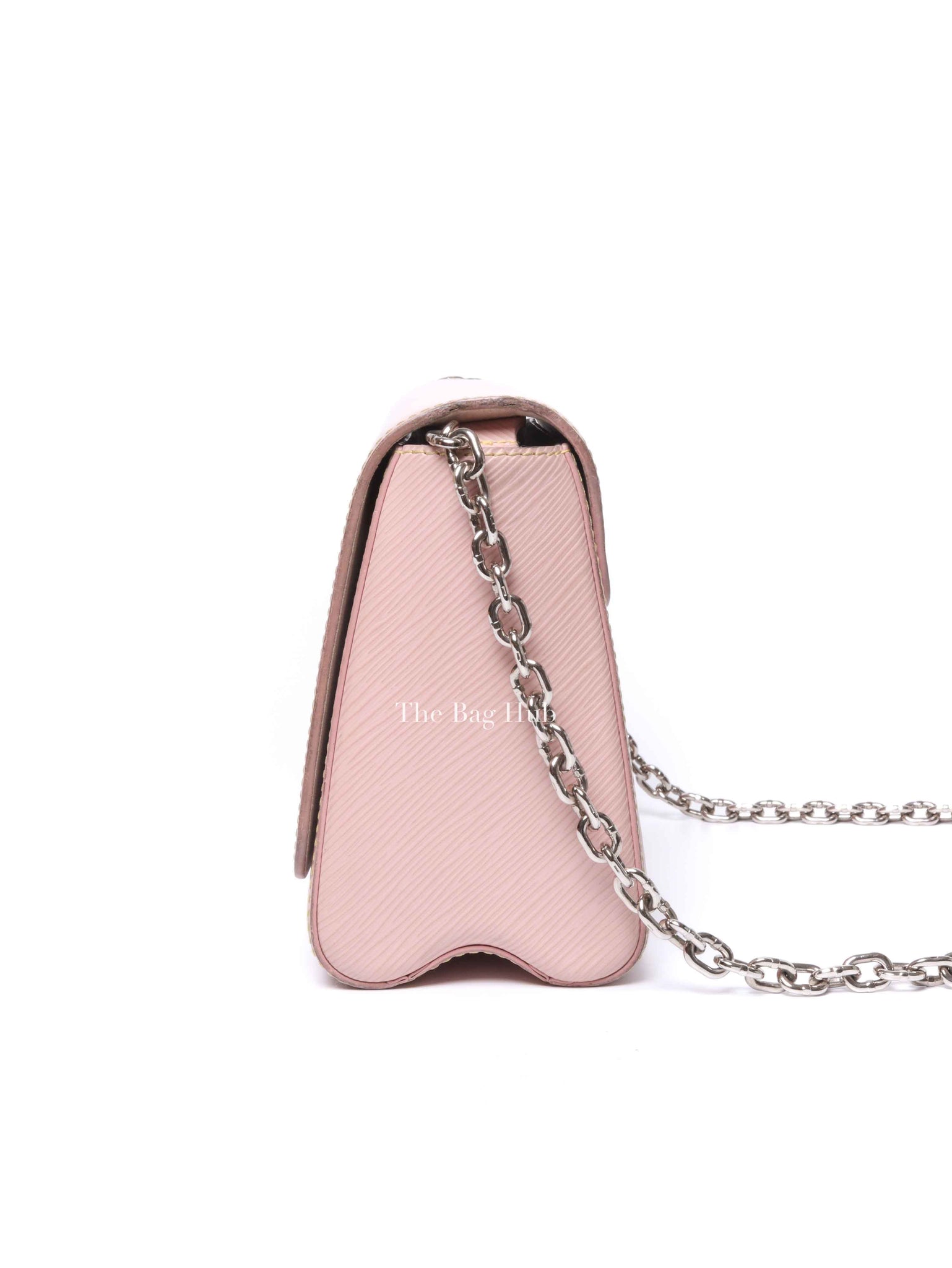 Louis Vuitton Rose Ballerine Epi Leather Twist MM Bag SHW