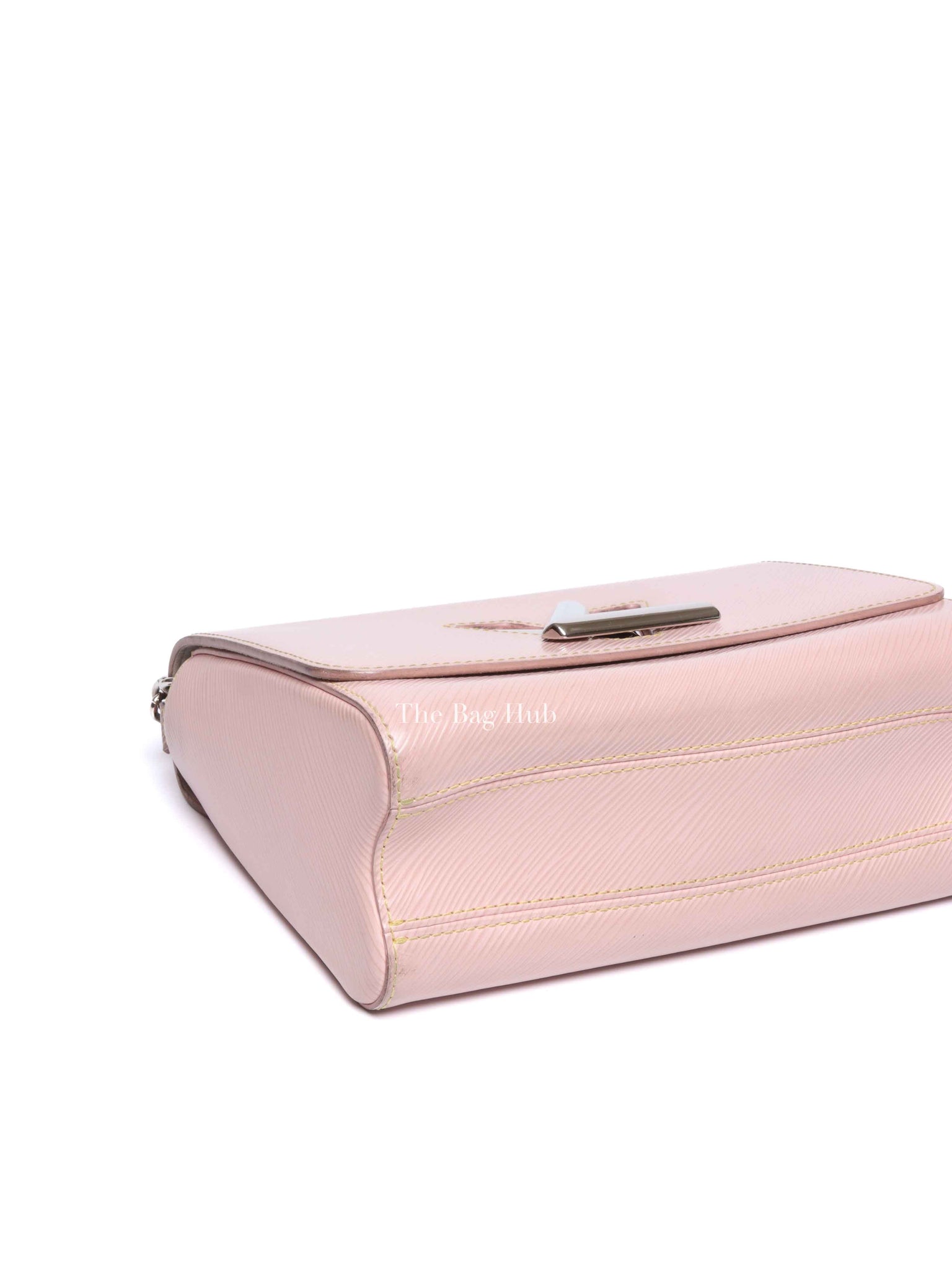 Louis Vuitton Rose Ballerine Epi Leather Twist MM Bag SHW