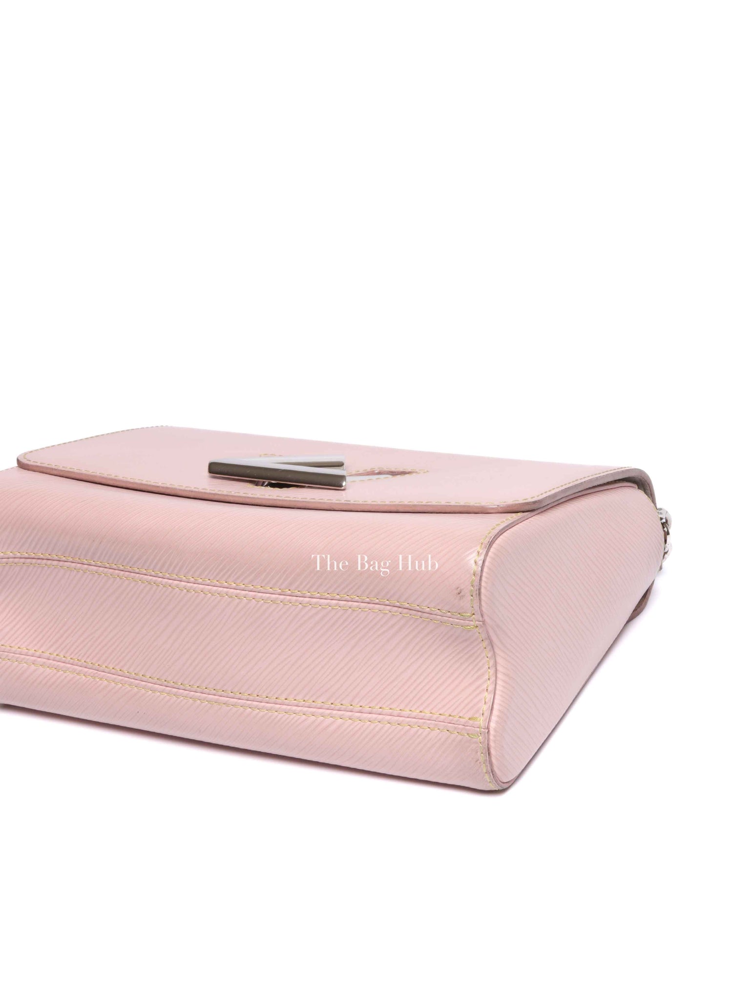 Louis Vuitton Rose Ballerine Epi Leather Twist MM Bag SHW
