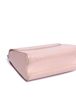Louis Vuitton Rose Ballerine Epi Leather Twist MM Bag SHW