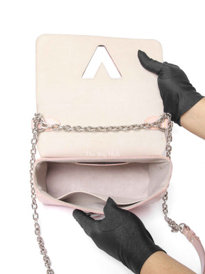 Louis Vuitton Rose Ballerine Epi Leather Twist MM Bag SHW