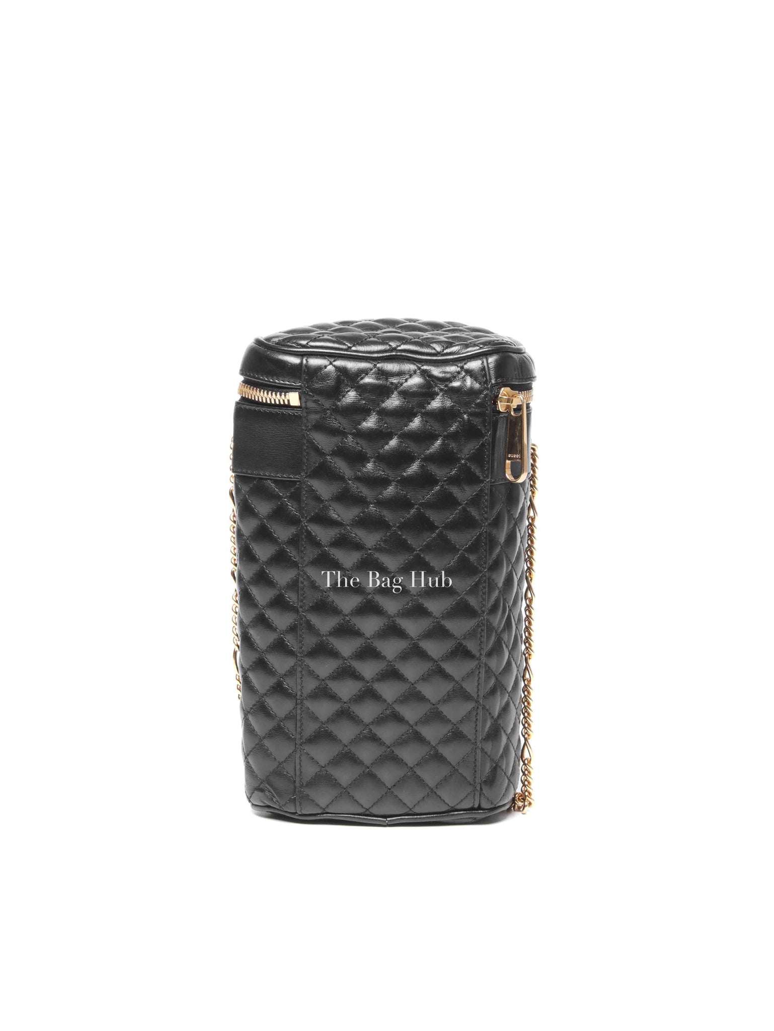 Gucci Black Calfskin Trapuntata Zumi Belt Bag