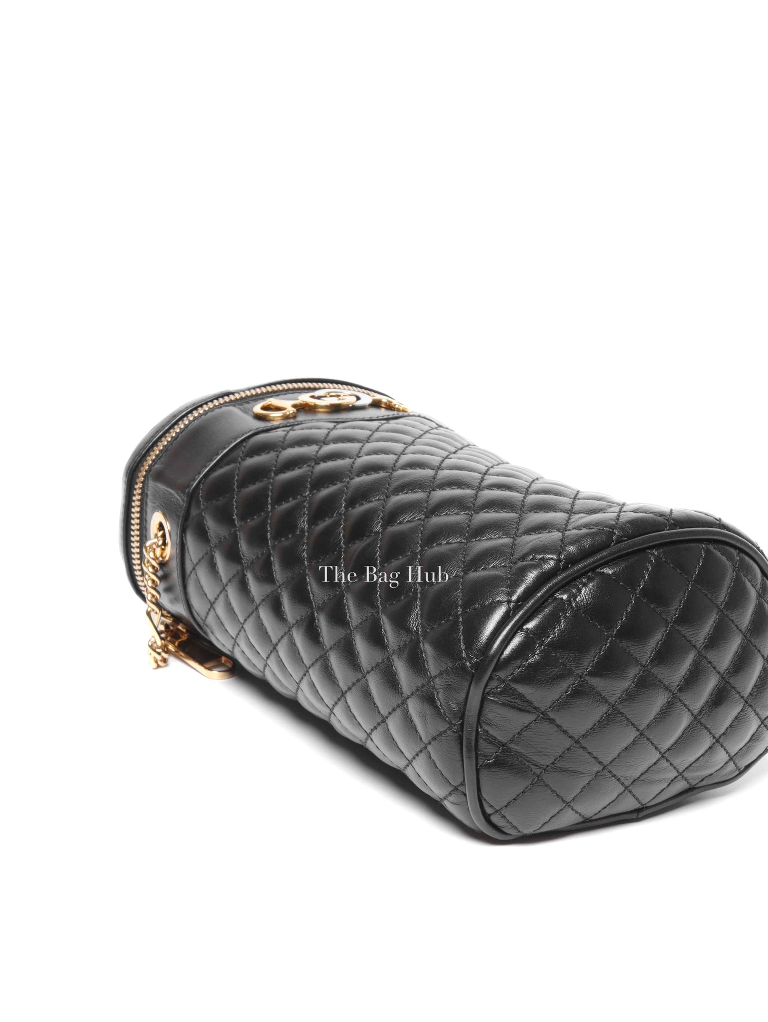 Gucci Black Calfskin Trapuntata Zumi Belt Bag