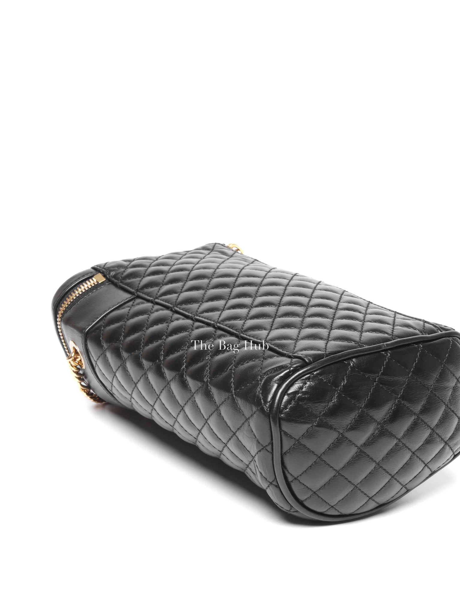 Gucci Black Calfskin Trapuntata Zumi Belt Bag