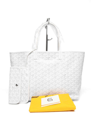 Goyard White Canvas St. Louis PM Bag