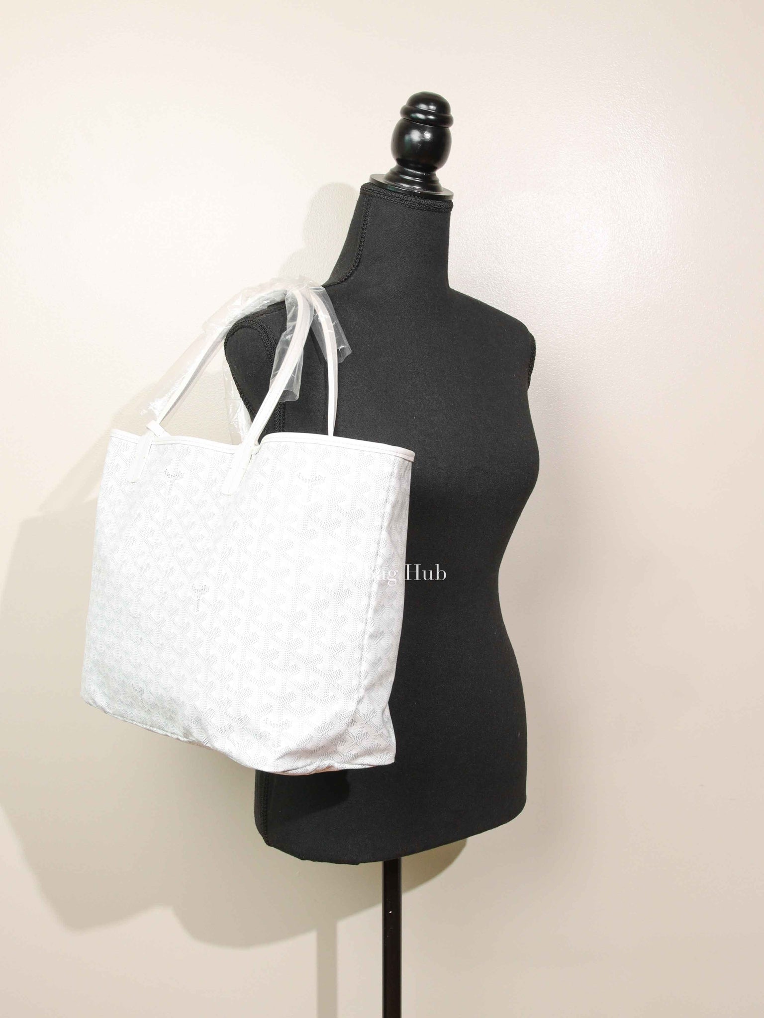Goyard White Canvas St. Louis PM Bag