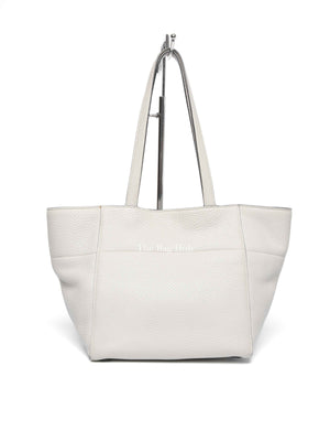 Prada Ghiaccio Vitello Daino Shopper Tote Bag BR5092