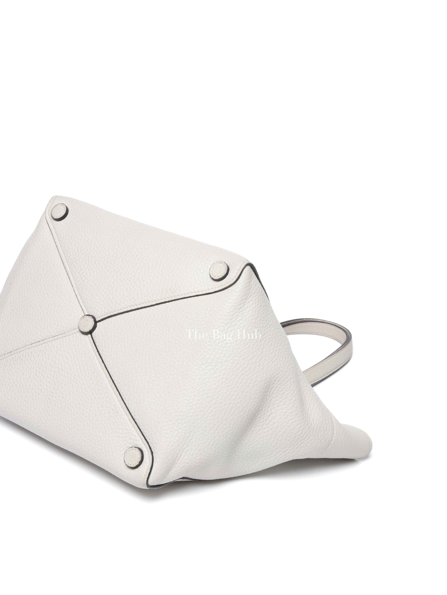 Prada Ghiaccio Vitello Daino Shopper Tote Bag BR5092