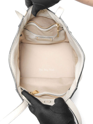 Prada Ghiaccio Vitello Daino Shopper Tote Bag BR5092